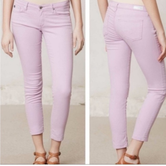 Pretty AG Stevie ankle Jean…soft lilac/pink color! - Picture 1 of 14